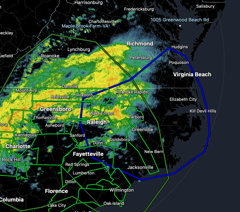 Tropical Depression Debby To Affect Central Virginia Blue Ridge Through Friday PM